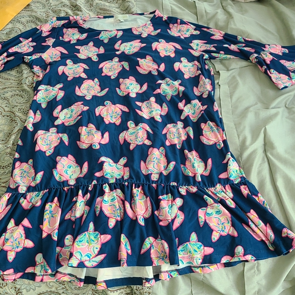 Simply Southern sea turtle dress tunic size large